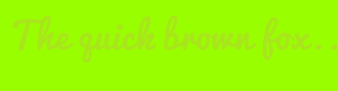 Image with Font Color A9E51D and Background Color 99FF00